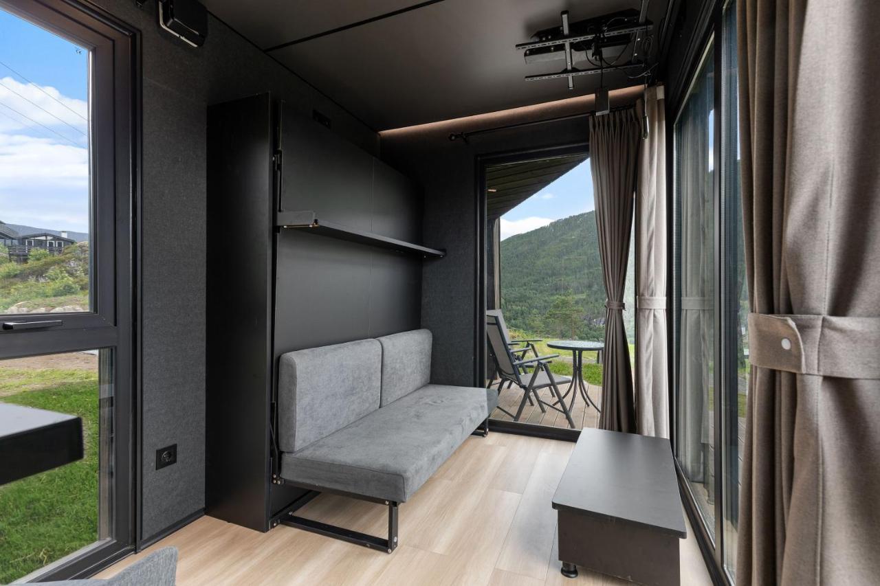 Sogndal Fjordpanorama - Studio Cabins With View ภายนอก รูปภาพ
